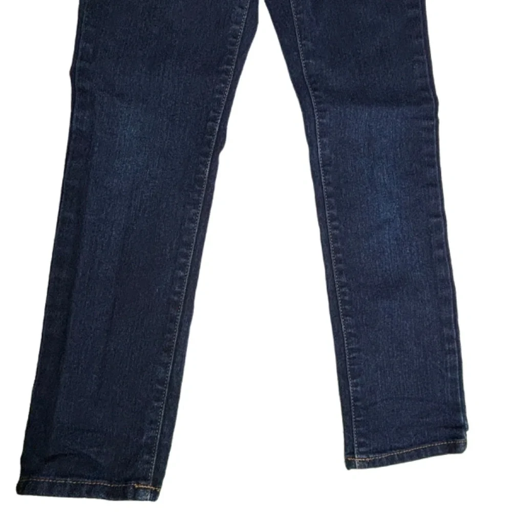 The Childrens Place Girls Jeans Size 6X 7 Dark Blue Denim Wash Skinny Stretch
